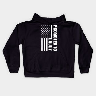 First Time Dad American Flag Kids Hoodie